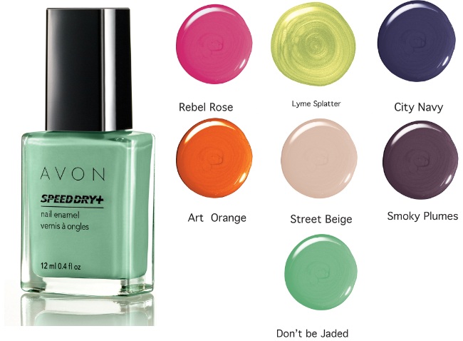 Avon Speed Dry+ Nail Enamel Urban Rush Shades