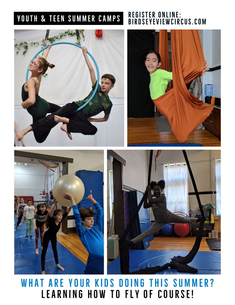 Birds Eye View Circus Summer Camp Single Side